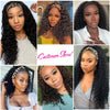 Headband Wig Curly Human Hair Wigs for Black Women Brazilian Kinky Curly Natural Human Hair - Effortless Glamor