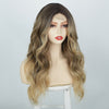 Ins Hot Long Curly Mini Lace Front Mixed Blonde Wigs 