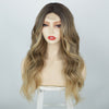 Ins Hot Long Curly Mini Lace Front Mixed Blonde Wigs 