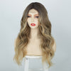 Ins Hot Long Curly Mini Lace Front Mixed Blonde Wigs 