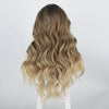 Ins Hot Long Curly Mini Lace Front Mixed Blonde Wigs 