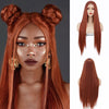 Ins Hot Long StraightWigs for Women Mini Lace Front Wig（32inch） 