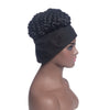 Hot Sexy Kinky Braided Turban Wig with Black Headband - Effortless Glamor