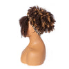 Hot Sexy Kinky Curly Mixed Brown Wigs with Leopard Headband - Effortless Glamor