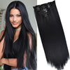 16 Clips Long Straight Hair Extensions - Effortless Glamor