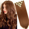 16 Clips Long Straight Hair Extensions - Effortless Glamor