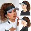 Hat with Ponytail Synthetic Short Wavy Ponytail Sun Hat with Hair (8 Color) - Effortless Glamor