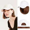 Ins Hot Baseball Cap with 14'' Hair Extensions Adjustable Wig - Effortless Glamor