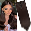 16 Clips Long Straight Hair Extensions - Effortless Glamor