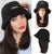 Lamb Hair Fisherman Hat mid-Length Wig - Effortless Glamor