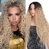 Long Curl Wig Natural Middle Point Heat Resistant Mini Lace Front Wigs - Effortless Glamor