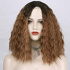 Ombre Blonde Short Kinky Curl Mini Lace Front Wigs - Effortless Glamor