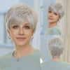 Brown Short Pixie Cut Wig with Bangs – Bob Layered Wig for Women