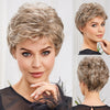 Brown Short Pixie Cut Wig with Bangs – Bob Layered Wig for Women