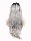 Grey Synthetic Lace Front Wig