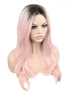 Blue Synthetic Lace Front Wig