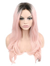 Blue Synthetic Lace Front Wig