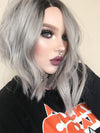 Silver Synthetic Lace Front Wig