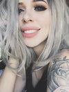 Silver Synthetic Lace Front Wig