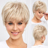 Brown Short Pixie Cut Wig with Bangs – Bob Layered Wig for Women