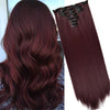 16 Clips Long Straight Hair Extensions - Effortless Glamor