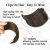 4 PCSInvisible Hairpadswig piece Seamless Clip In Hair Piece Hair Extension Hair Topper for Thinning Hair Women - Effortless Glamor