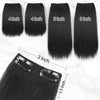 4 PCSInvisible Hairpadswig piece Seamless Clip In Hair Piece Hair Extension Hair Topper for Thinning Hair Women - Effortless Glamor