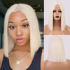 Ins Hot Mixed Dark Brown and Blonde Color Synthetic Wigs Short Straight Bob - Effortless Glamor