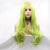 Grass Green Handmade Synthetic Lace Front Wigs Cosplay Party Use