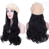 Medium Length Wavy And Straight Hair Beret Wigs - Effortless Glamor