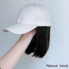 Pink Baseball Cap Hat Wigs - Effortless Glamor