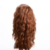 24 Inch Long Ombre Brown Curly Wavy Wig Natural Looking Fluffy Layered Wig - Effortless Glamor