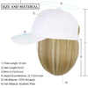 Ins Hot Baseball Cap with 14'' Hair Extensions Adjustable Wig - Effortless Glamor