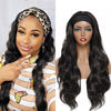 26 InchWave Headband Wig Ombre Brown Blonde Wave Turban Wigs - Effortless Glamor