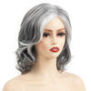 Short Grey Curly Wig Mixed Gray Wavy Wigs - Effortless Glamor