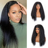 Headband Wig for Black Women Long Black Yaki StraightWig - Effortless Glamor