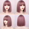 16 Colors ShortBob Wigs with Bangs - Effortless Glamor