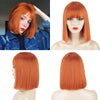 Ins Hot Women Omber Blond Pink Short Straight Bob Wig - Effortless Glamor