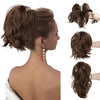 Synthetic Claw Clip In Ponytail Hair Extensions Diy Hairpiece Hair Bun - Effortless Glamor