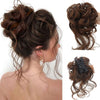 Messy Bun Hair Piece Wavy Curly Chignon Ponytail Hairpiece for Daily Wear - Effortless Glamor