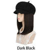 Synthetic 19.5-Inch Newsboy Cap Wig Suitable For Daily Use - Effortless Glamor