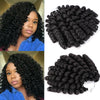 8inches Ombre Braiding Hair Jumpy Wand Curl Crochet Braids Synthetic Crochet Hair Extension for Black Women - Effortless Glamor