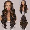 Long Natural Wave Black Wigs Middle Curly Wigs for Daily Use Hairs