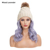 Curly Wavy Knit Cap Wig - Effortless Glamor