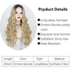 Ins Hot Brown Mixed Blonde Long Wavy Mini Lace Front Wigs - Effortless Glamor