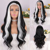 Long Natural Wave Black Wigs Middle Curly Wigs for Daily Use Hairs