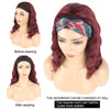 14 Inch ShortWave Headband Wave WigsTurban Wigs - Effortless Glamor