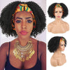 Afro Wrap Wigs 2 in 1 Black Wigs with Headband Attached Curlyfor Black WomenWigs - Effortless Glamor