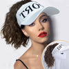 Ponytail Small Wave Baseball Cap Exposed Top Wig White Cap Wig - Effortless Glamor