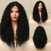 Short Black Kinky Curly Synthetic Lace Front Wigs